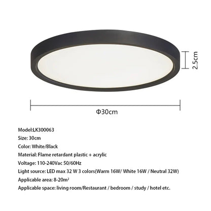 DecorBites™ LED Ceiling Light for Home Lighting - Modern Fixture for Living Room, Bedroom, Kitchen