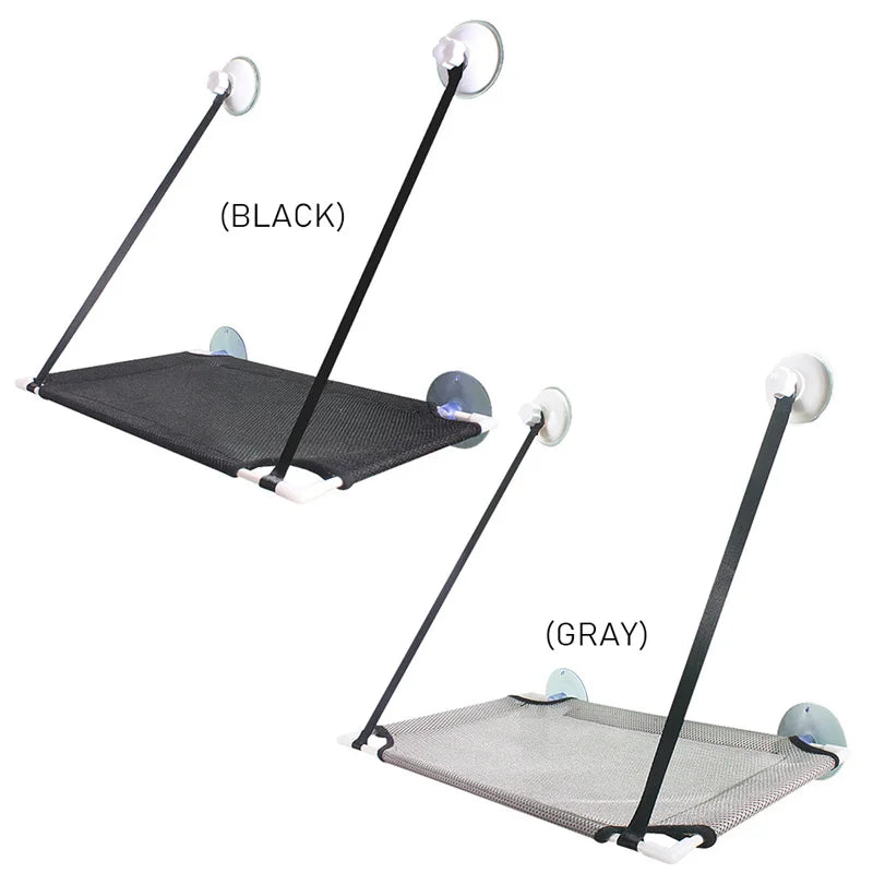 Cama colgante para gatos DecorBites™ con ventosa para ventana, hamaca, radiador, cama para mascotas duradera y lavable