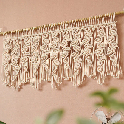 Decobites Boho Macrame Tapestry Curtain for Stylish Home Decor