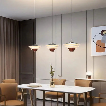 Lámparas colgantes DecorBites™ Cream Wind de cristal opalino con LED E27 para isla de cocina moderna