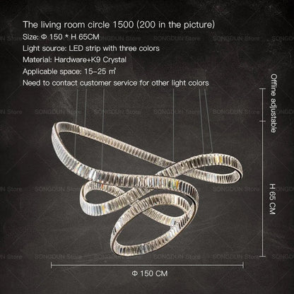 DecorBites™ Crystal Chandelier Luxury Designer Light for Elegant Living Spaces