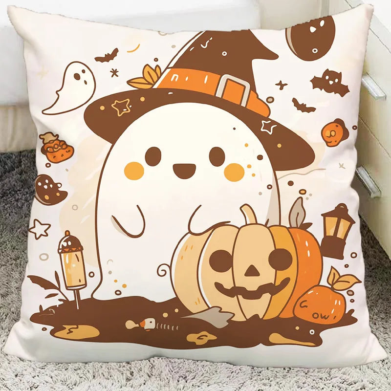 DecorBites™ Halloween Plush Cartoon Pillow for Living Room and Bedroom, Festive Decoration