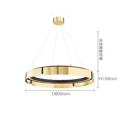 DecorBites™ LED Chandelier: Modern Minimalist Pendant Light for Living, Dining, Kitchen, Bedroom