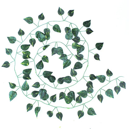 Guirnalda navideña colgante de seda verde DecorBites™ para decoración del hogar y el jardín