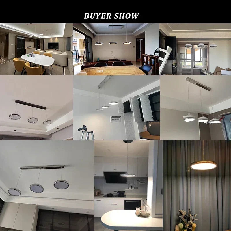 DecorBites™ Iron Pendant Chandelier for Home Kitchen Bedroom Bar Lighting