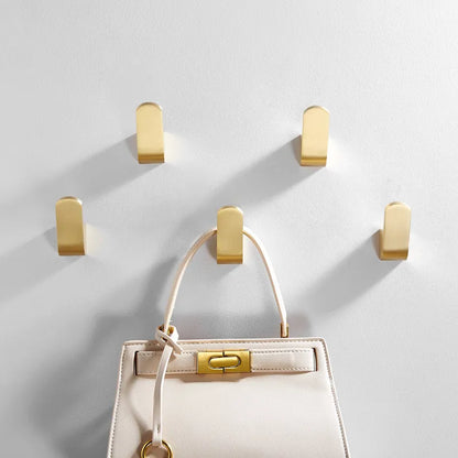 مجموعة مناشف وأردية حمام من DecorBites™ مصنوعة من الألومنيوم: حامل شماعات للمطبخ والحمام باللون الذهبي المصقول