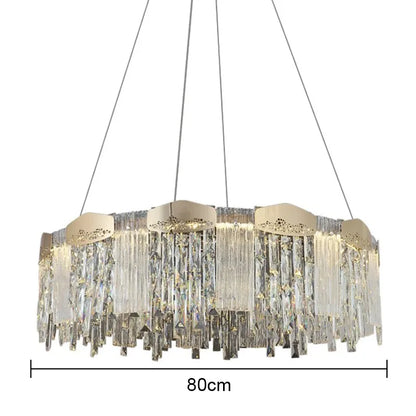 DecorBites™ Crystal Ceiling Chandelier: Modern Luxury Lighting for Living Room, Dining Room, Bedroom