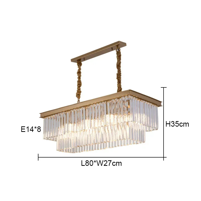 DecorBites™ Crystal Round Ceiling Chandelier for Elegant Living and Dining Rooms