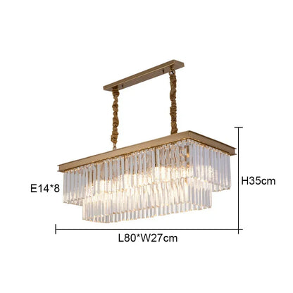 DecorBites™ Crystal Round Ceiling Chandelier for Elegant Living and Dining Rooms