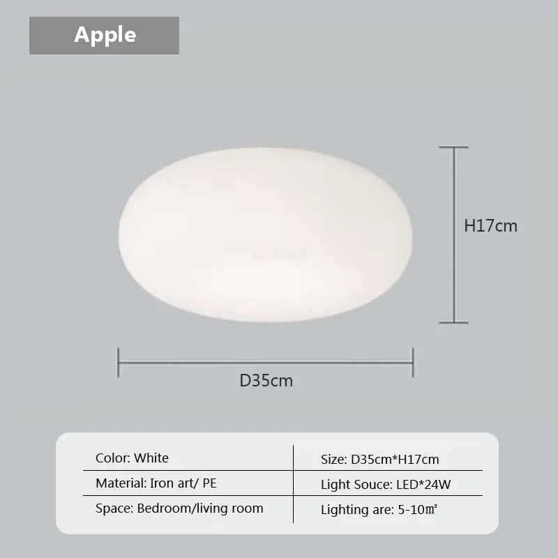 Lámpara colgante LED DecorBites™ Cream Apple para una iluminación acogedora en la decoración del hogar