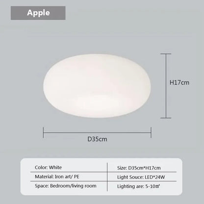 Lámpara colgante LED DecorBites™ Cream Apple para una iluminación acogedora en la decoración del hogar