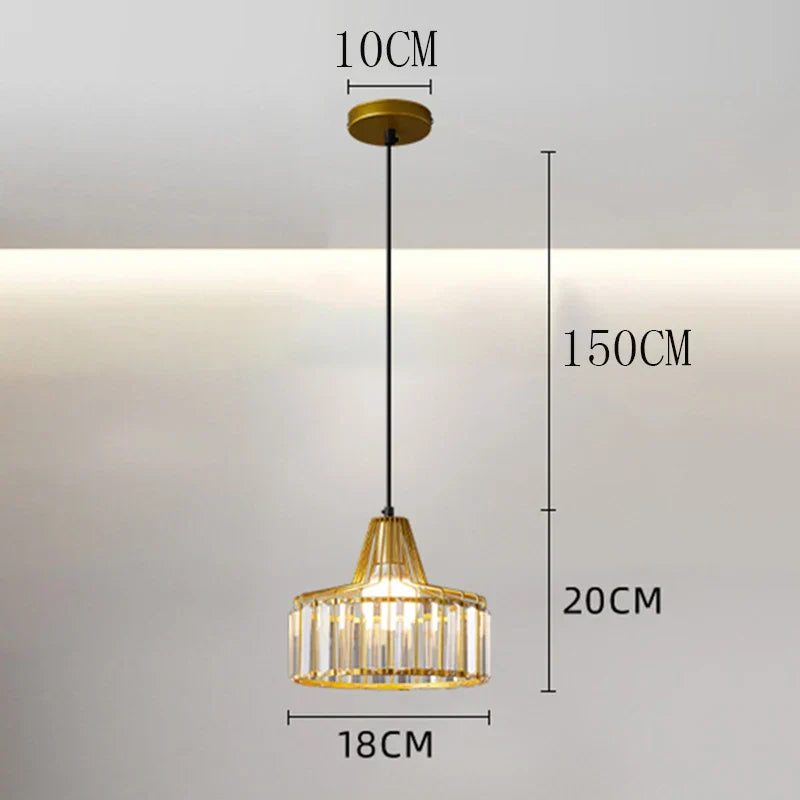 Lámpara colgante LED DecorBites™ para una decoración elegante de interiores en el dormitorio.