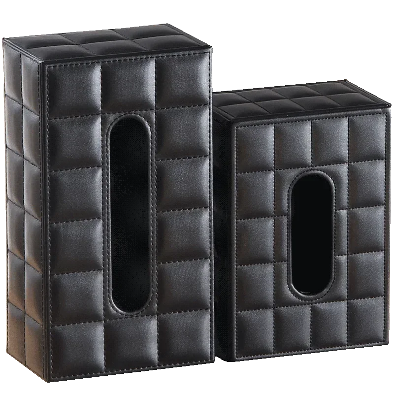 DecorBites™ Desktop Tissue Box Holder: Elegant Paper Towel Storage Tray for Home and Office