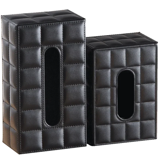 DecorBites™ Desktop Tissue Box Holder: Elegant Paper Towel Storage Tray for Home and Office