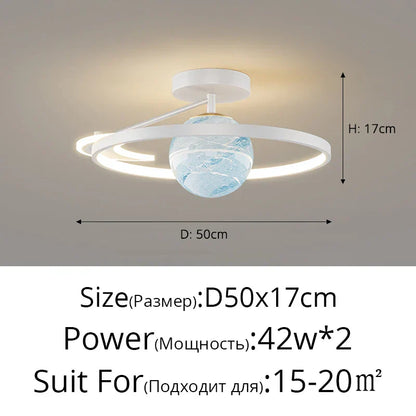 DecorBites™ Blue Star LED Pendant Light for Home Decor