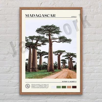 مجموعة ملصقات ديكوربايتس™ للمناظر الطبيعية الأفريقية