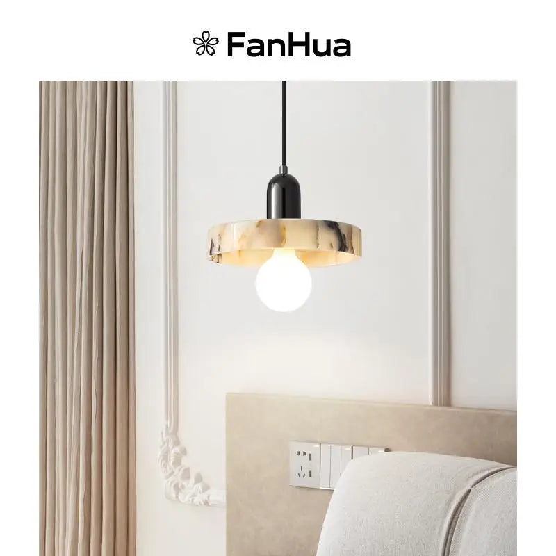 DecorBites™ LED Pendant Lights Bulgari Stone Adjustable Steel Hang Lamp Lighting