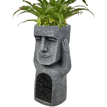 DecorBites™ Easter Island Statue Sculpture Outdoor Decorative Resin Figurine