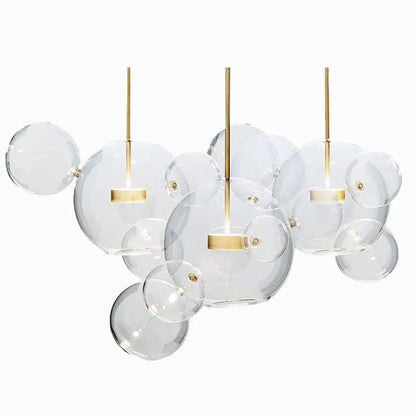 DecorBites™ Glass Bubble Ball LED Chandelier Mickey Light for Restaurant, Bar, and Store