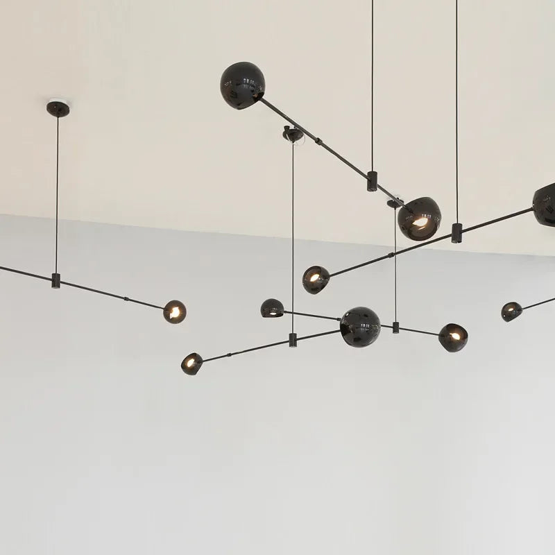 DecorBites™ LED Chandelier: Modern Designer Pendant Lights for Living, Dining Room, Kitchen.