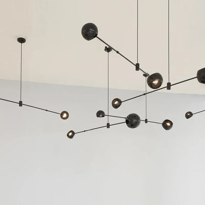 DecorBites™ LED Chandelier: Modern Designer Pendant Lights for Living, Dining Room, Kitchen.