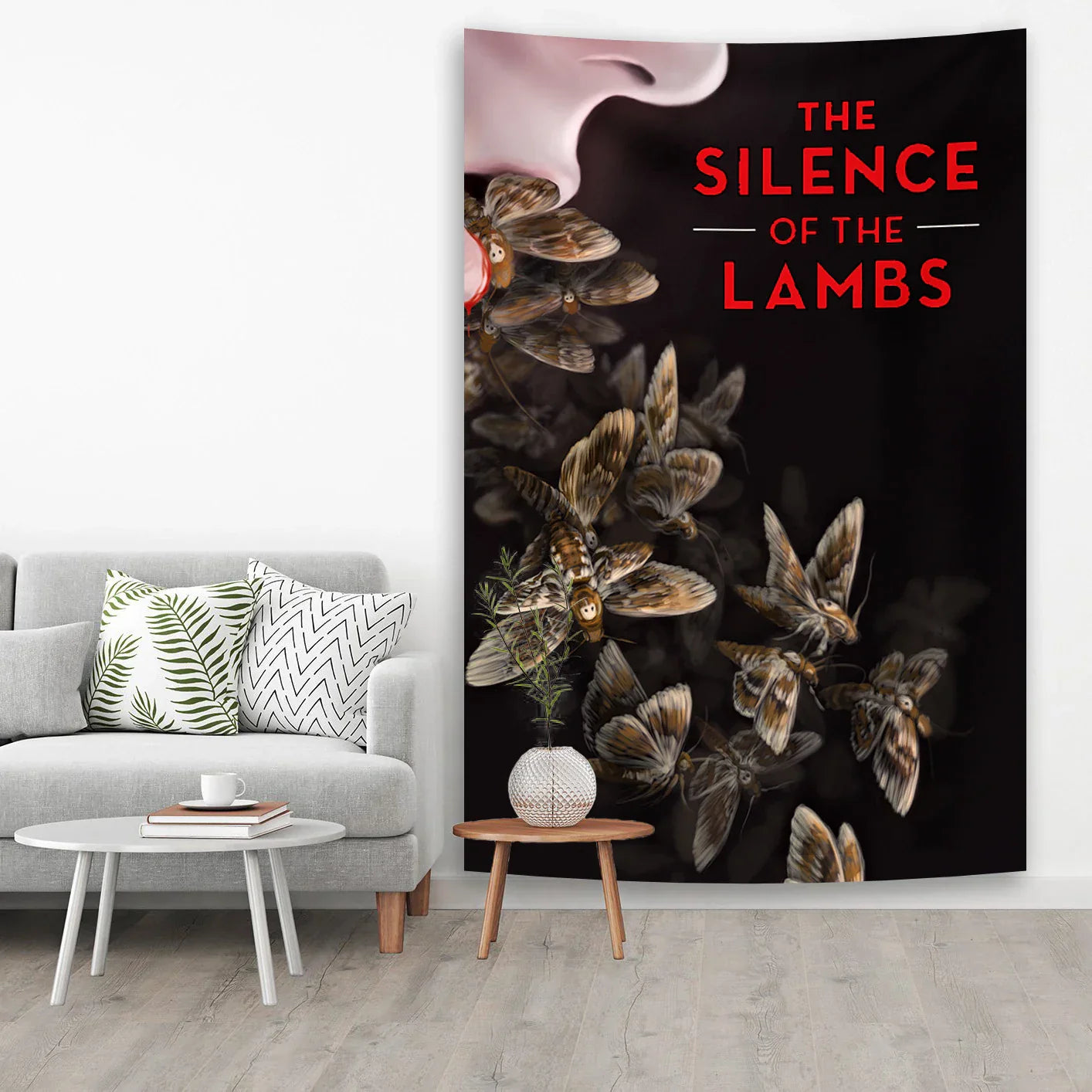 Decobites The Silences Of The Lambs Movie Banner Tapestry for Bar Café Hotel