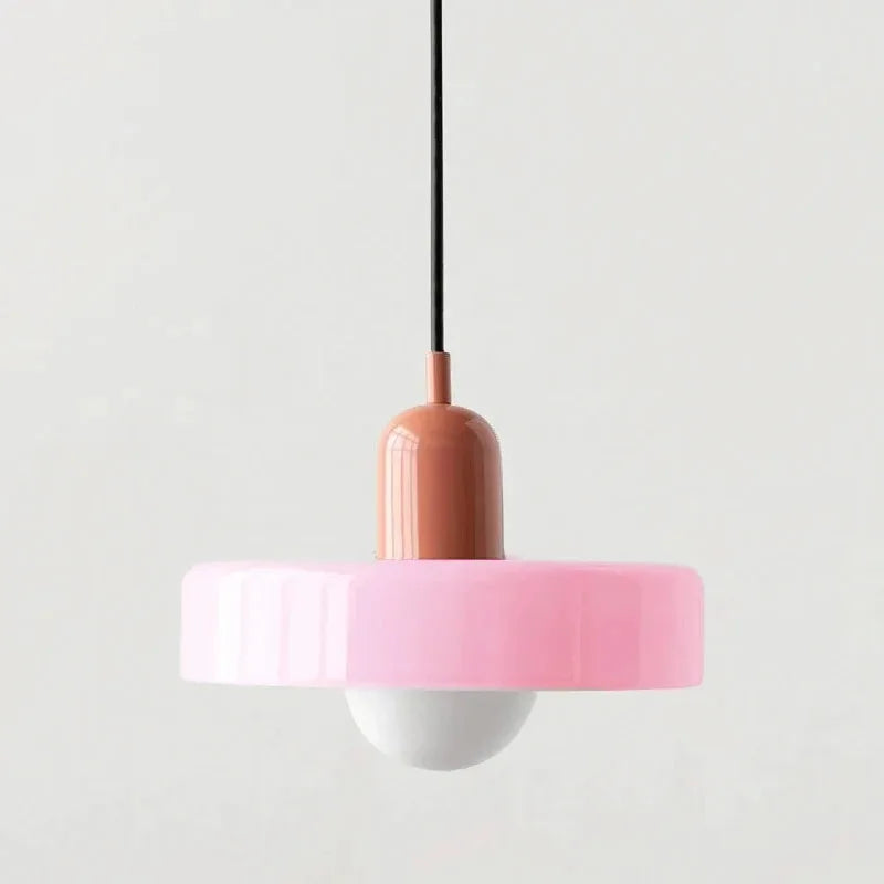 Orange Glass Pendant Light
