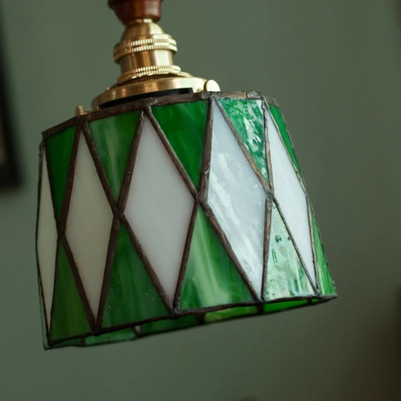Decorbites™ Grüne Glas-LED-Hängeleuchten Amerikanische Vintage-Hängelampe