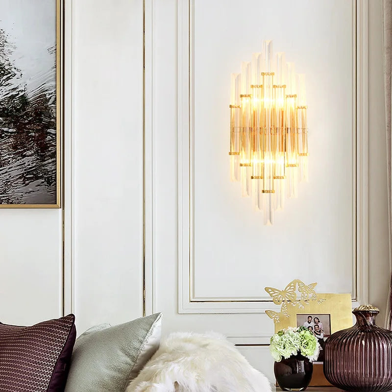 LED Crystal Wall Sconce