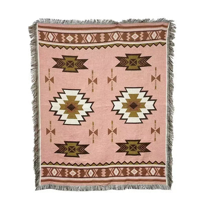 DecorBites™ Bohemian Classic Design Thread Blanket and Throw