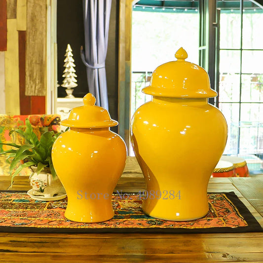 DecorBites™ Chinese Retro Handcrafted General Jar Vase for Home Decor & Storage