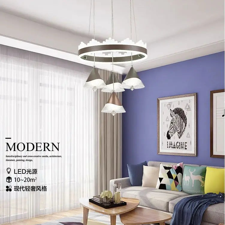 DecorBites™ Elegant 4-Head LED Dining Table Chandelier