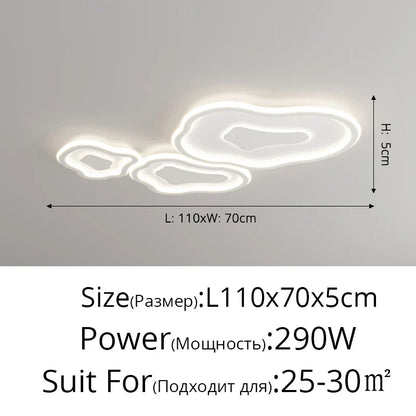 DecorBites™ Cloud Chandelier Nordic Modern Living Room Ceiling Lamp