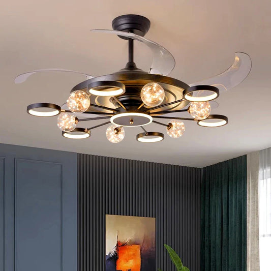 DecorBites™ Kids Bedroom Ceiling Fan with Remote Control & LED Light