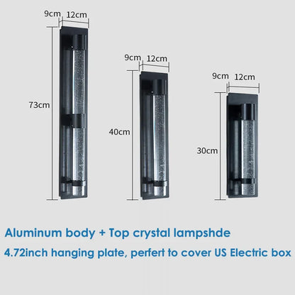 Lámpara de pared LED DecorBites™ Crystal Bubble: Iluminación exterior elegante para jardín, porche y entrada.