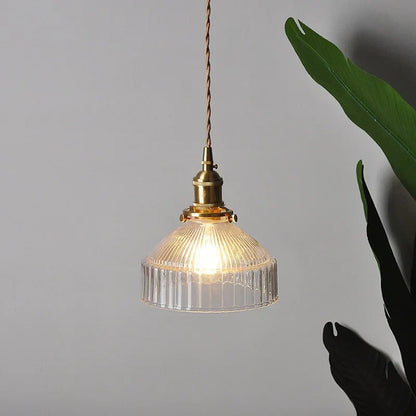 DecorBites™ Clear Glass LED Pendant Lamp Modern Wire Adjustable Hanging Light