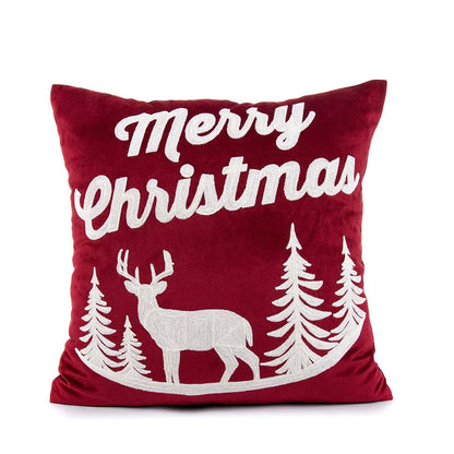 DecorBites™ Embroidered Christmas Pillow Cover Set