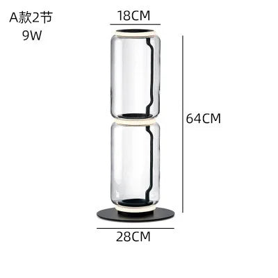 DecorBites™ Glass LED Floor Lamp for Modern Interior Decor