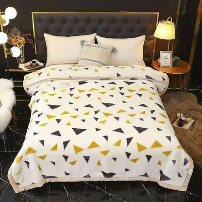Decorbites™ Zweilagiges Raschel-Bettdecken Vintage-Flanell 150x200 cm Größe Bettüberzug