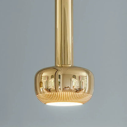 DecorBites™ Gold Chrome Pendant Light Adjustable Wire E27 Bulb Dining Room Sofa Lamp