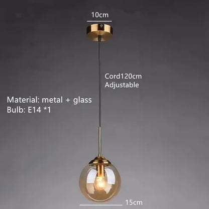 Decorbites™ Glas-Blase-Kronleuchter: Vintage-Industrial-Lampe für Wohnzimmer, Küche und Kücheninsel