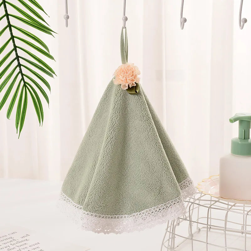 Toalla de mano para bebé Vestido de encaje Decorbites™: Suave, absorbente y linda para cocina y baño