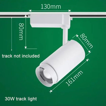 أضواء مسار صناعية سوداء قابلة للتعديل من DecorBites™