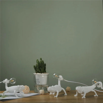 DecorBites™ Chameleon Night Light for Bedroom Decor and Reading Lamp