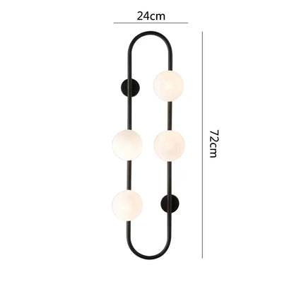 DecorBites™ Luxe Glass Ball LED Wall Sconce for Modern Bedroom and Living Room
