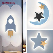 Lámpara de pared LED de caricatura para niños Decorbites™: Iluminación moderna, linda y creativa para el dormitorio