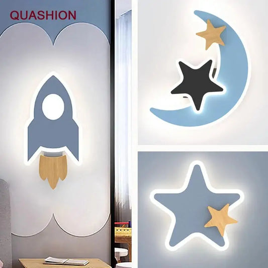 DecorBites™ Kids Cartoon LED Wall Lamp: Modern, Cute, Creative Bedroom Lighting