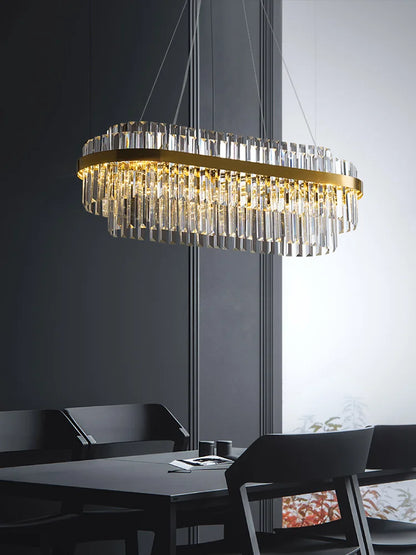DecorBites™ Crystal Hanging Lamp for Luxurious Living Room Decor