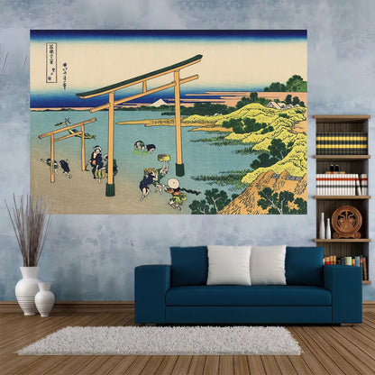 Fugaku Scenery Tapestry for Vintage Wall Art Aesthetic Home Decor by Decobites.