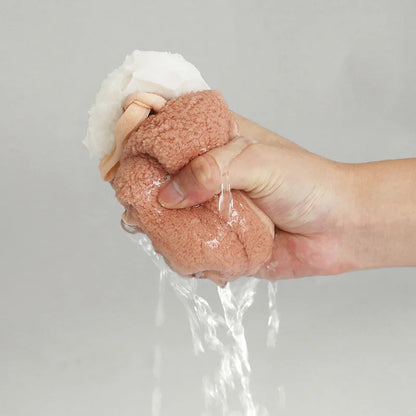 DecorBites™ Cartoon Rabbit Coral Fleece Hand Towel: Soft, Absorbent, Quick-Dry Terry Towel